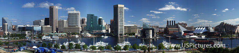 Baltimore Inner Harbor Panorama Original