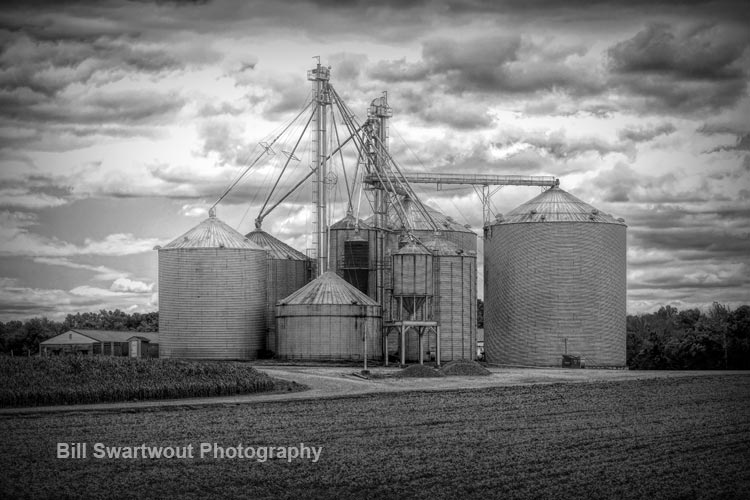 delmarva grain elevator black and white