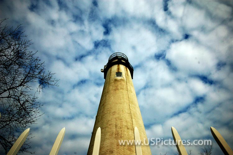 Fenwick Island Lighthouse in a Mackerel Sky