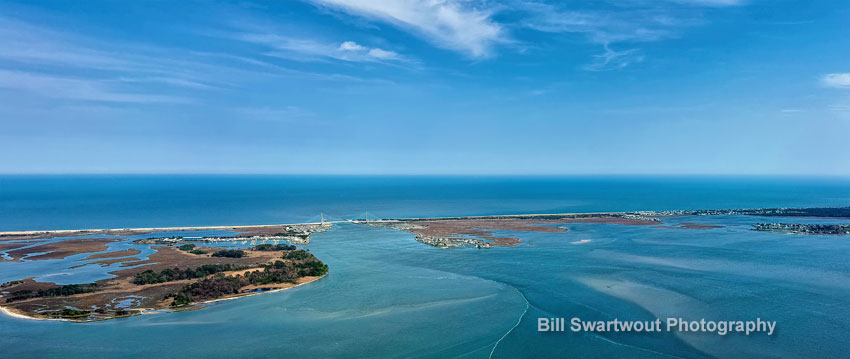 Coastal Delaware with Burton Island and the Indian River Inlet Bridge