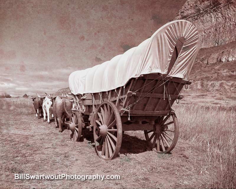 Conestoga Wagon on the Oregon Trail