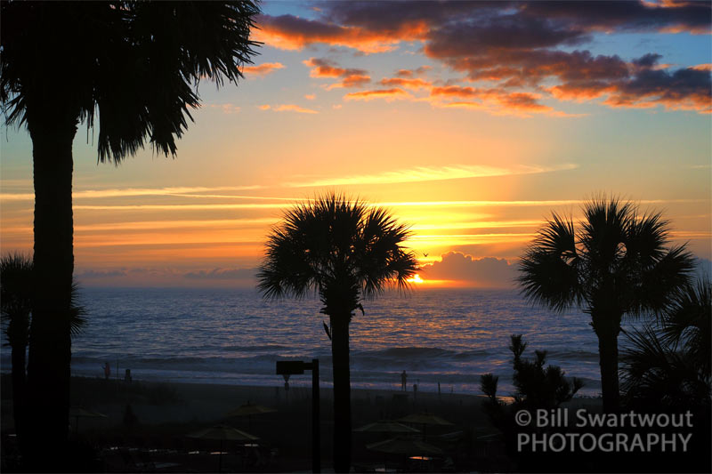 sunrise on the beach at Myrtle Beach