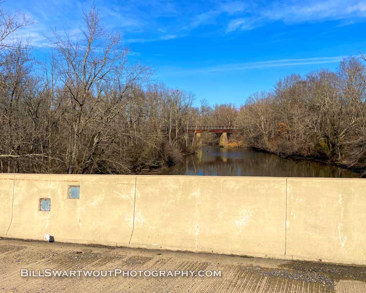 tuckahoe river railroad bridge as seen from route 404